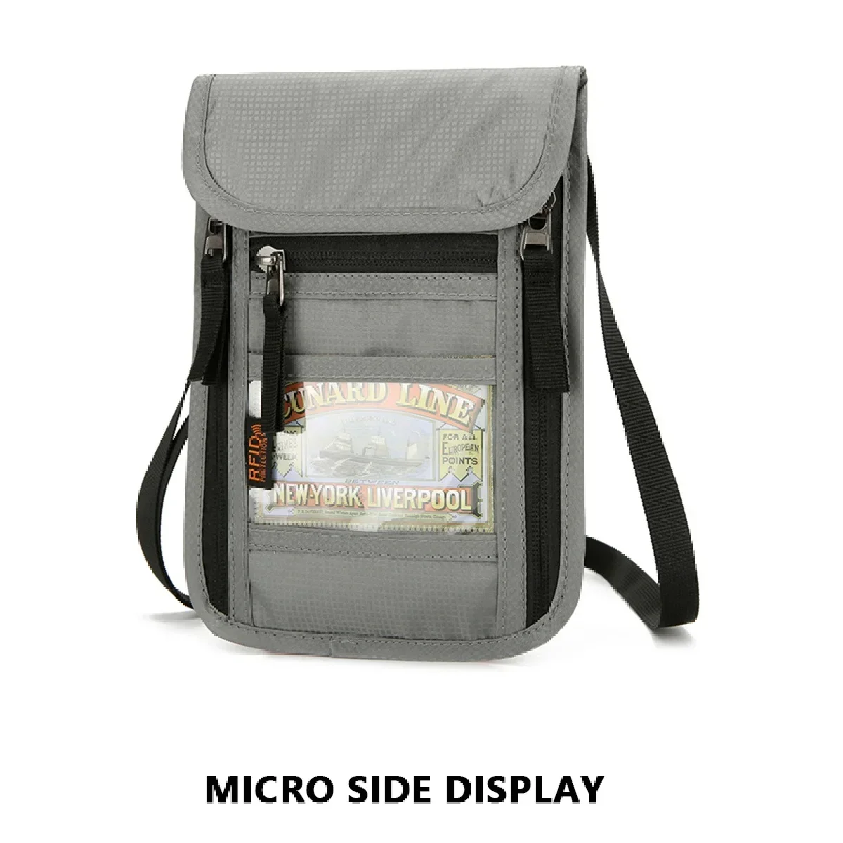 ID card, bank card, wallet that can be hung on the neck, multifunctional waterproof ID bag chest bag