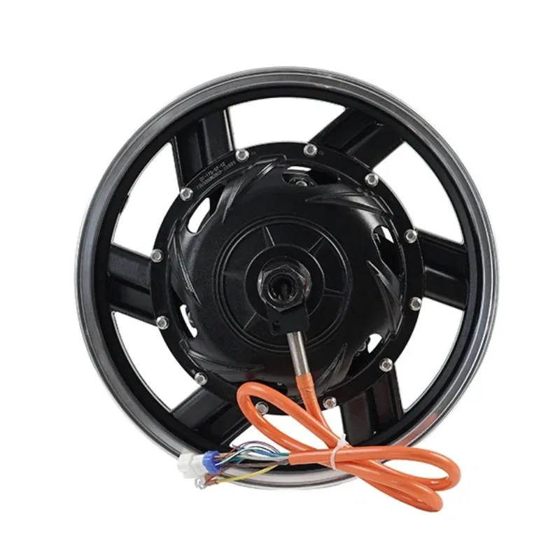 DATAI 16*3.5 72V5000W 6-Phase PMSM Planetary Geared In-Wheel Mid-Drive Motor - Low Current High Torque