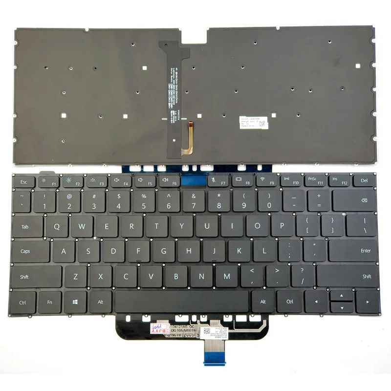 

New Backlit US Russian French Keyboard For Huawei MateBook D14 D15 Boh-WAQ9R Boh-WAQ9L BohL-WFP9 Bob-WAE9P Magicbook 15 RU/FR