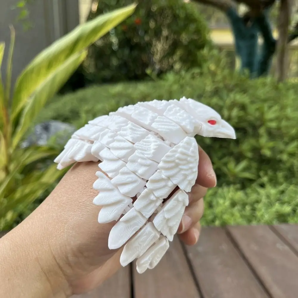 Ornement d'aigle imprimé en 3D multi-articulé, impression 3D en plastique, jouets animaux multi-articulés, Collection artisanale, Simulation d'aigle
