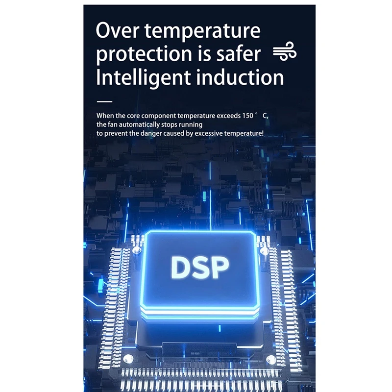 ABKR-Mini Turbo Jet Fan Luftgebläse Bürstenloser Motor Einstellbare Windgeschwindigkeit Handheld Kanalventilator 52M/S Turbo Fan