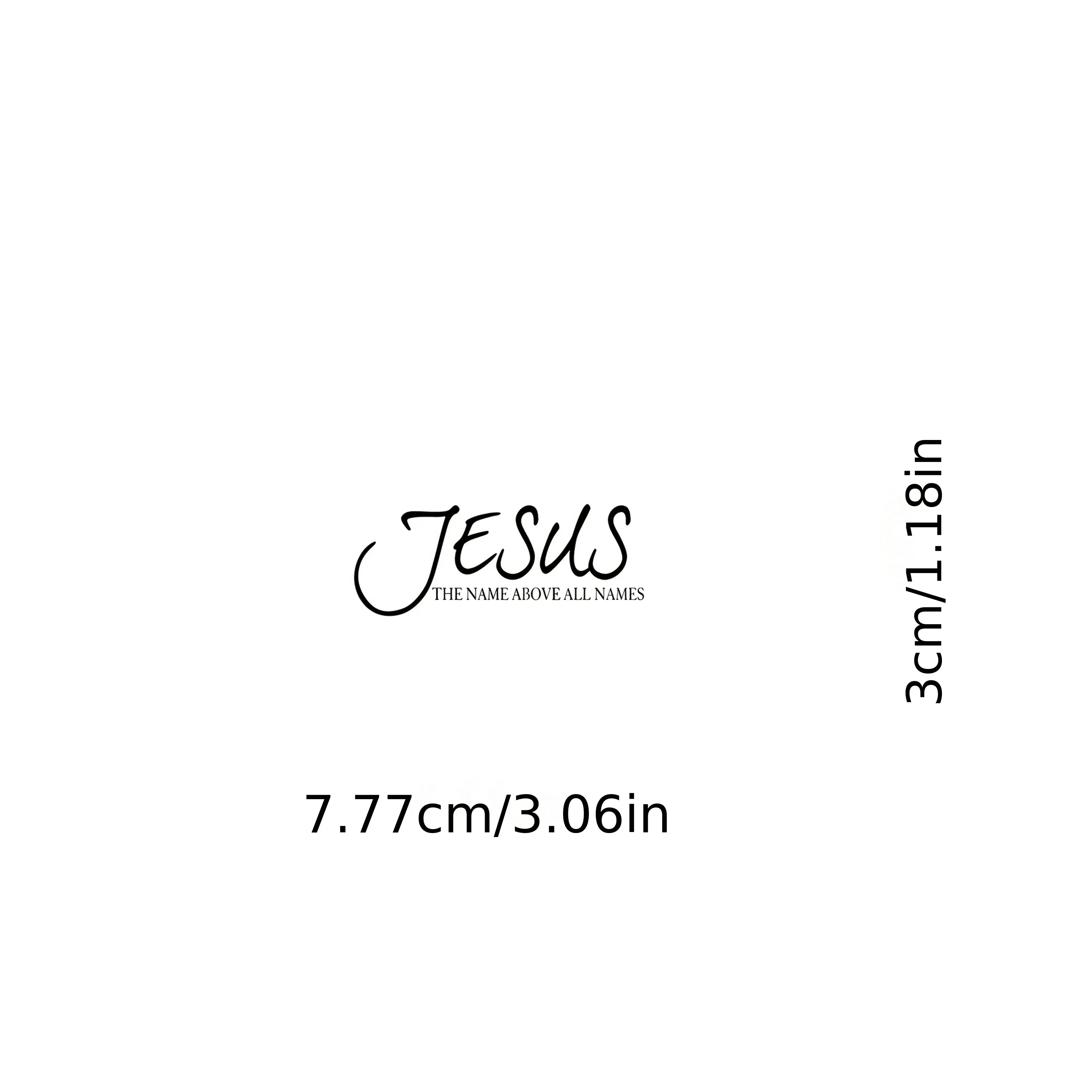 Jesus Name Above All Names Vinyl Sticker, Waterproof Bible Verse Christian Decal for Car Truck Motorcycle Mirror Religious Gift