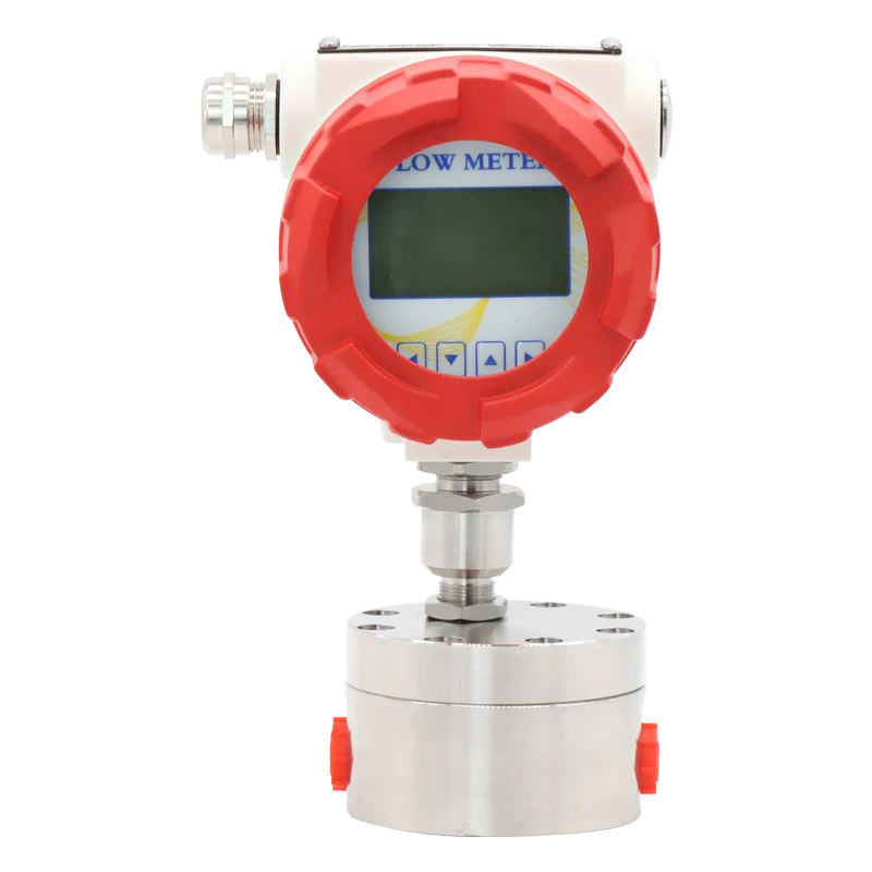 Positive Displacement Small Flow Gear Flow Meter For Diesel Fuel Oil High Viscosity Liquid ±0.5% Accuracy