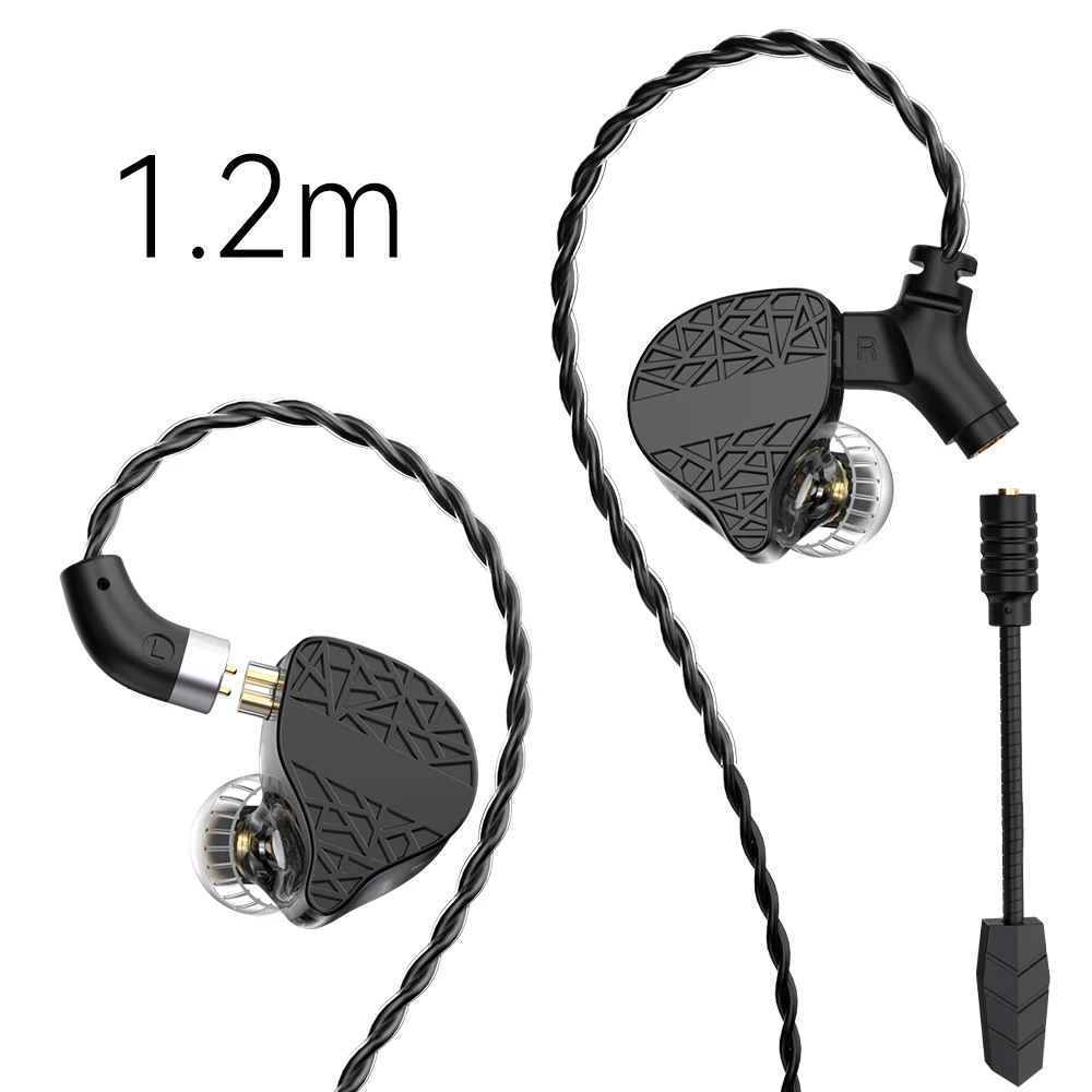 TRN Mars Hifi In-Ear Oortelefoon Triple Hybrid 1DD + 1BA + 1Vibration Driver Bedrade DJ Monitors Headset TRN Officiële Winkel