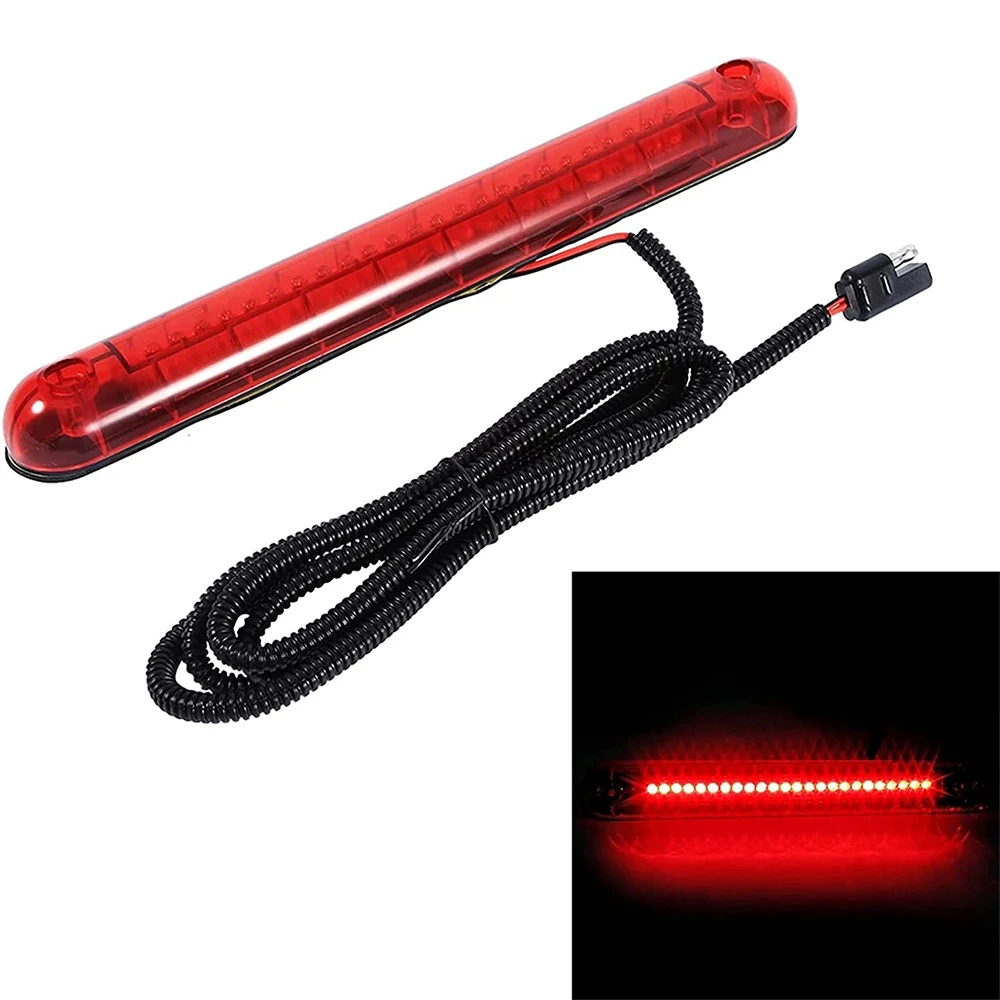 

Universal Red 24 LED Car High Mount Third 3RD Brake Stop Tail Lights 12V LED Auto Rear Windshield Taillight for CarsUn SUV Truck