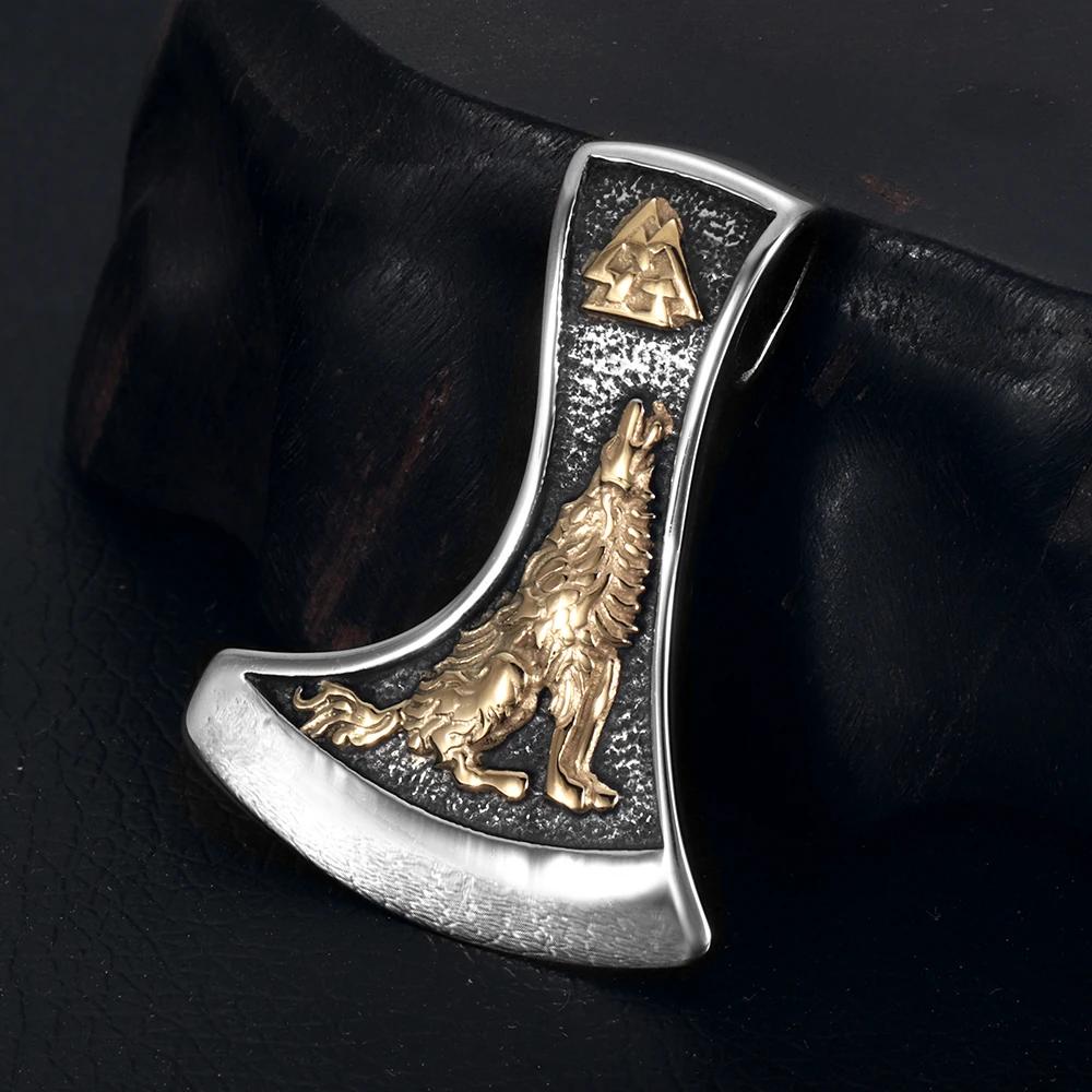 316L Stainless Steel Norse Viking Pendant Rune Hammer Axe Arrow for Men Necklace DIY Accessories Finding Jewelry Making Charm - view 3
