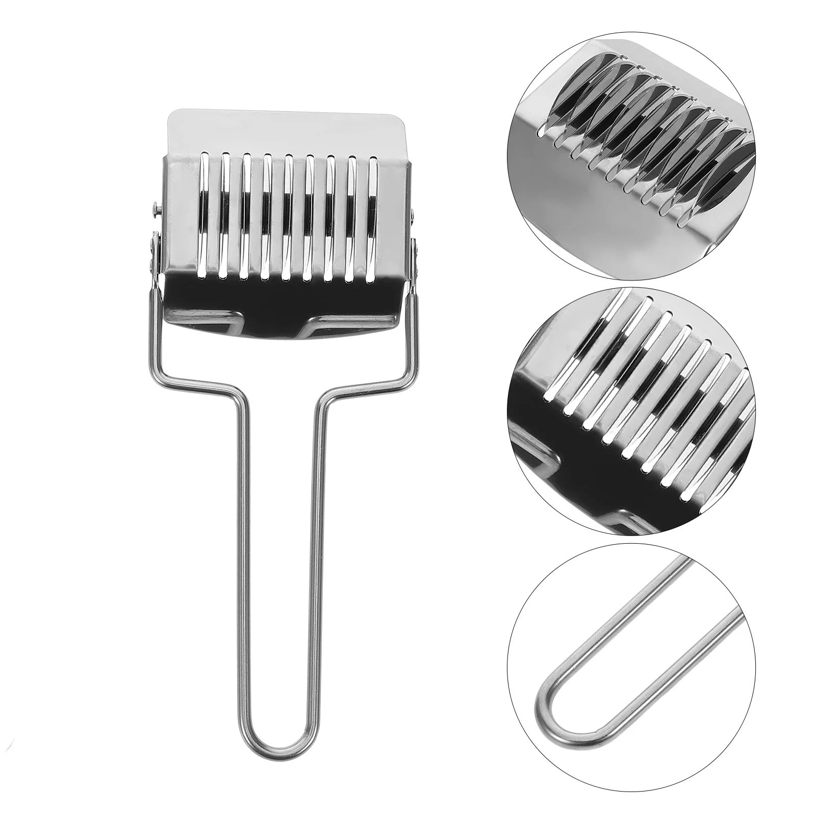 

2pcs Manual Noodle Cutter Stainless Steel Kitchen Tool For Pasta Rolling Dough Cutting Chopper Scallion Slicer Compact Size