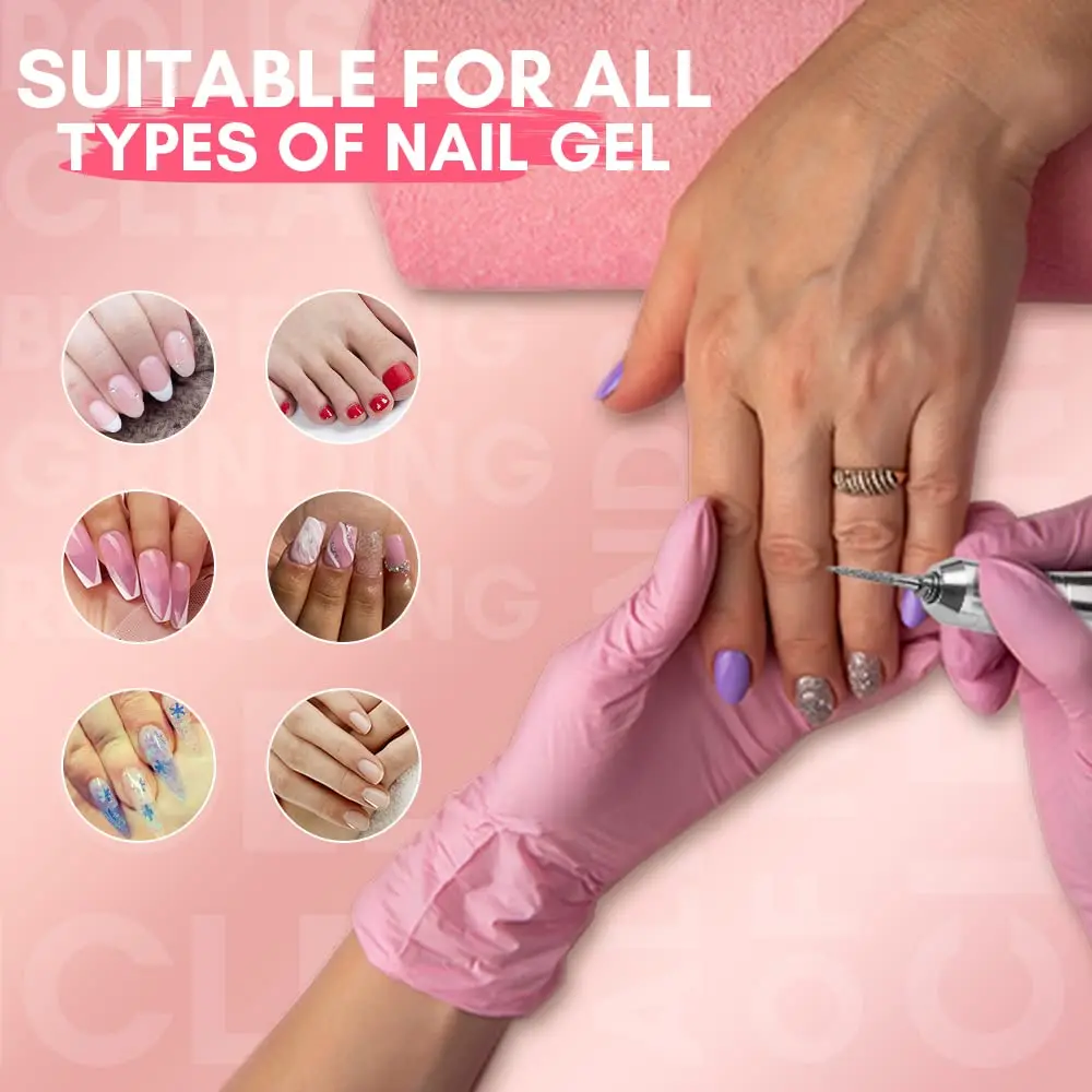 Makartt Nail Drill Portable Electric Nail File Machine Geneviere E File Pink JD700 Professional 30000RPM Manicure Drill