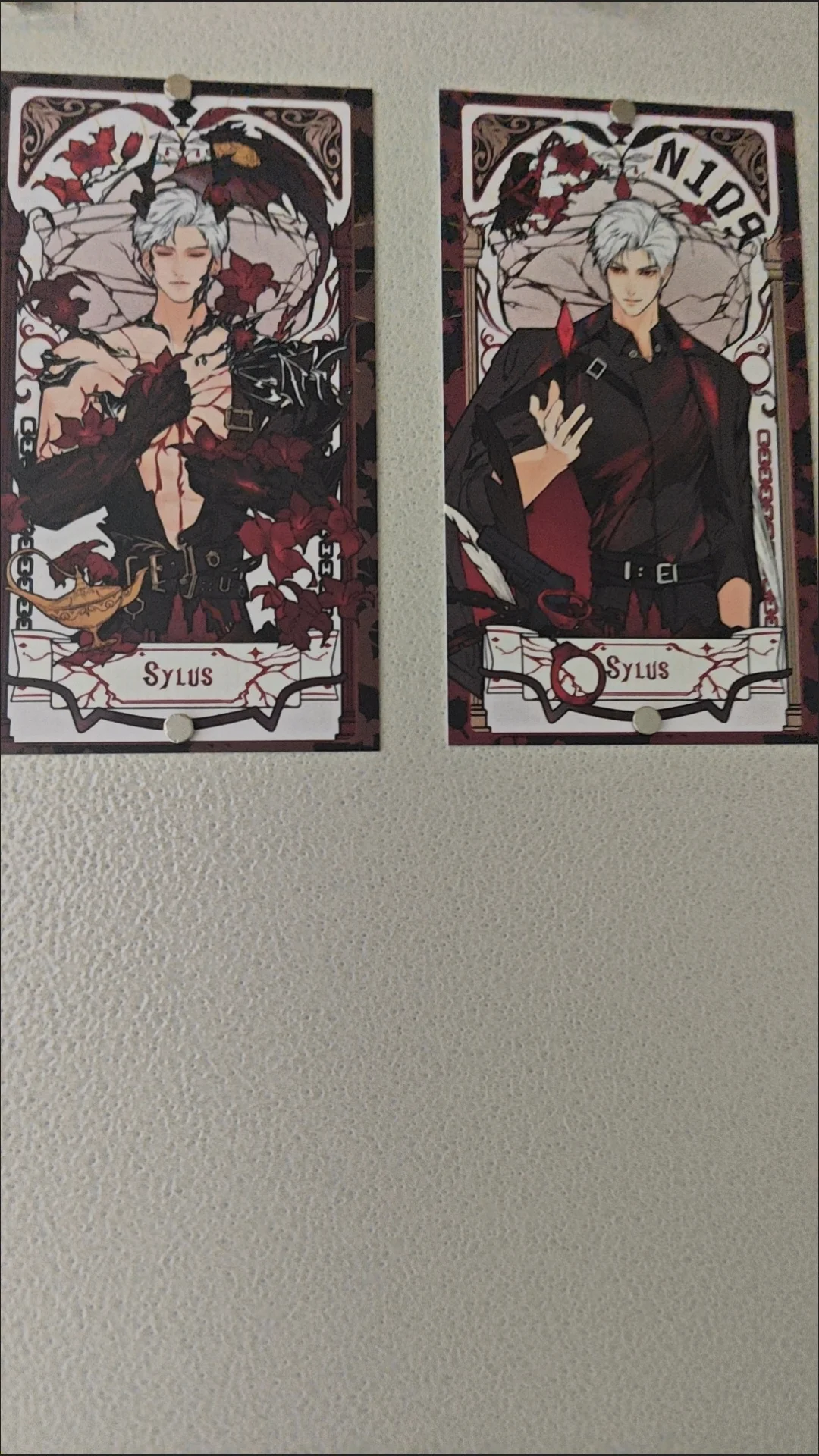 2Pcs/Pack 2025 Kawaii Game Love and Deepspace Merch Fans Collection Character Cards Sylus QinChe Valentine's Day Gift