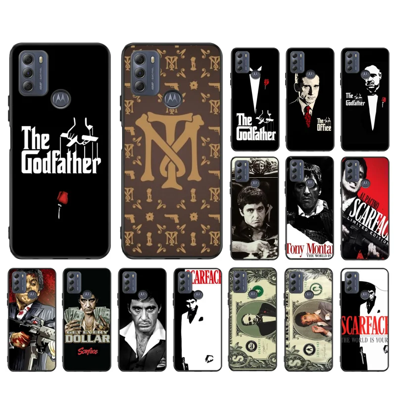 Scarface Pate für Mann Handy hülle für Moto G84 G22 G32 G42 G52 G62 G53 G72 G60 G60s G100 G10 G20 G30 G13 G50 G 5G Rein