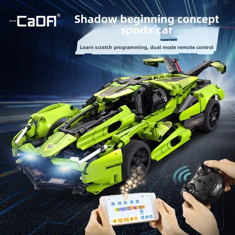 

Cada Phone APP Пульт дистанционного управления GT Модель спортивного автомобиля Строительные блоки City Expert RC Электрический гоночный автомобиль Кирпичи Игрушки для детей Подарки