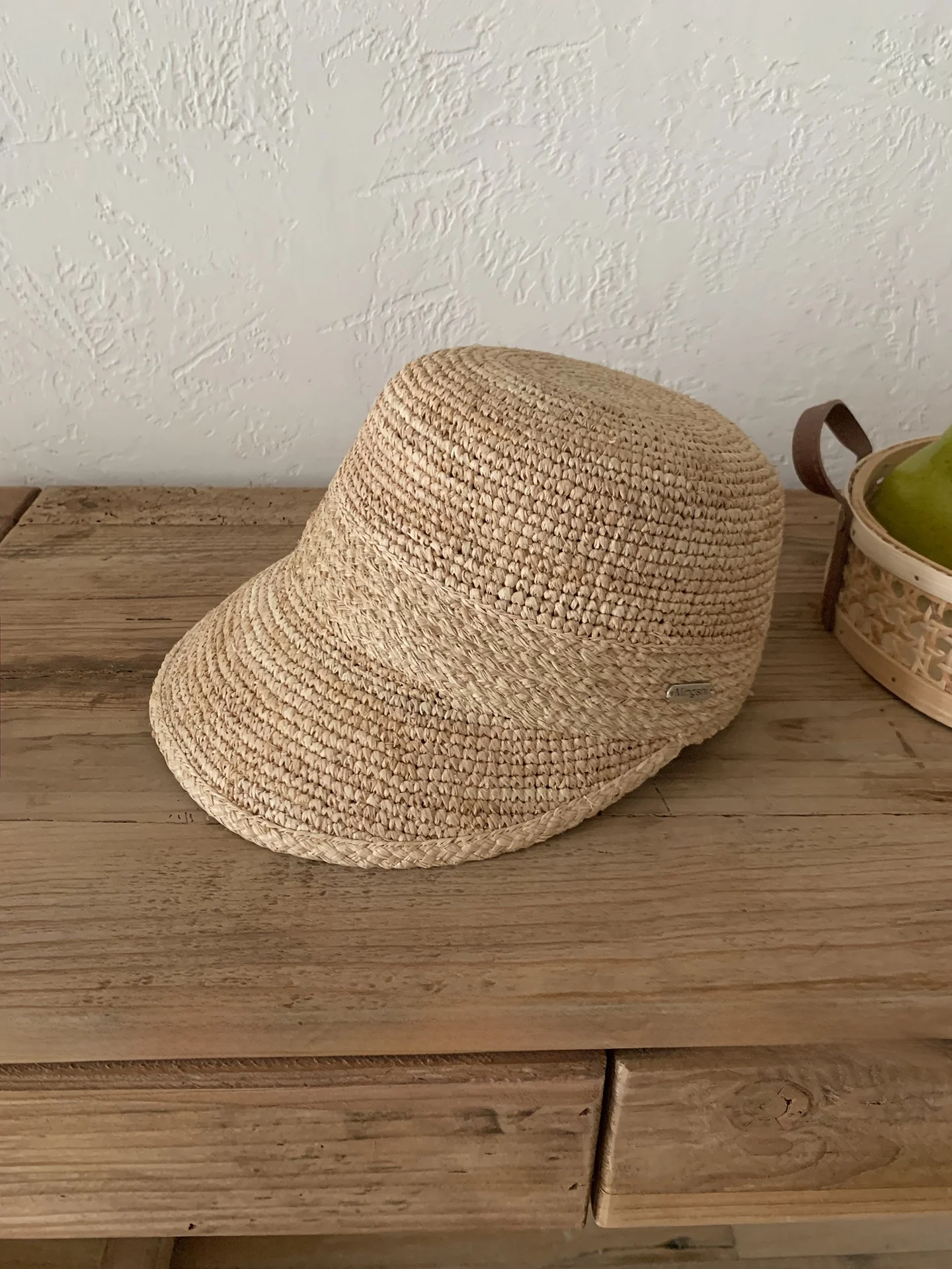 天然ラフィーグラス織り騎士帽夏休み外出日よけ帽子つば広通気性春夏ユニセックス帽子