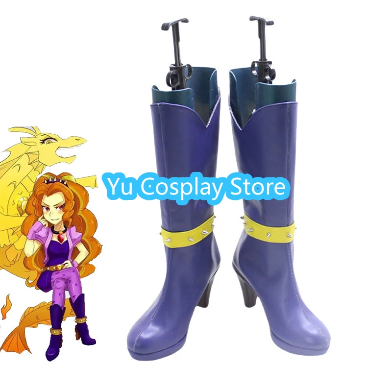 Adagio Dazzle Cosplay Shoes PU Leather Shoes Halloween Carnival Boots  Cosplay Prop Custom Made