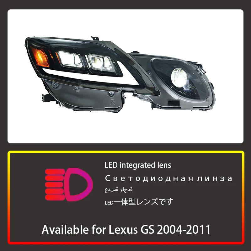 レクサスGS用LEDヘッドライトアセンブリ,デイタイムランニングライトの