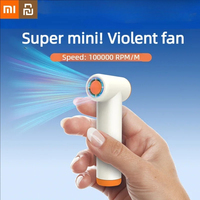 Xiaomi Youpin Mini Turbo Fan Super Strong Wind Handheld Portable Neck Hanging Fan High Speed Brushless Small Camping Fan Outdoor