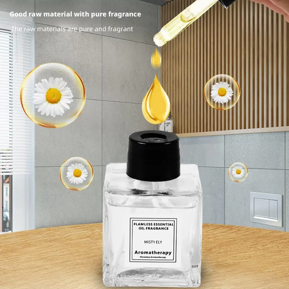 50ml 가정용 공기 청정제 용 Flameless 에센셜 오일 룸 탈취제 향수 오래 지속되는 향기 오래 지속되는 아로마틱 액체