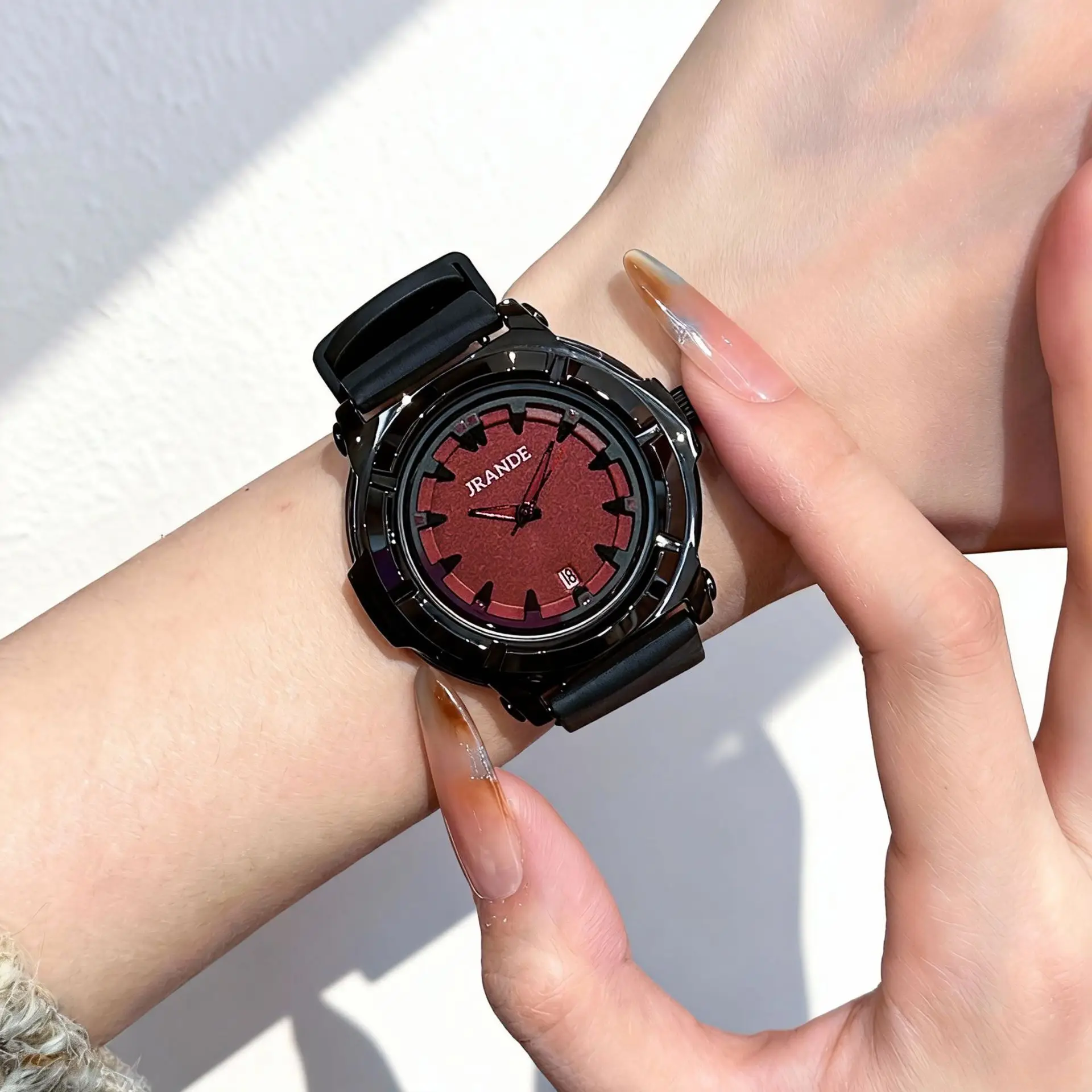 

New Unisex Quartz Wristwatch With Large Dial, Luxury Brand Watch, An Unusual Timepiece, Unusual Watches, Women'S Watch.