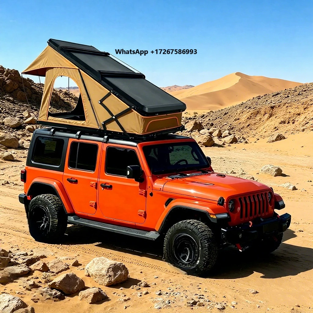 4x4 Campers Trailer Camper Pop up Glamping Car Roof Top Tent Automatic Aluminium Hard Shell Rooftop Tent