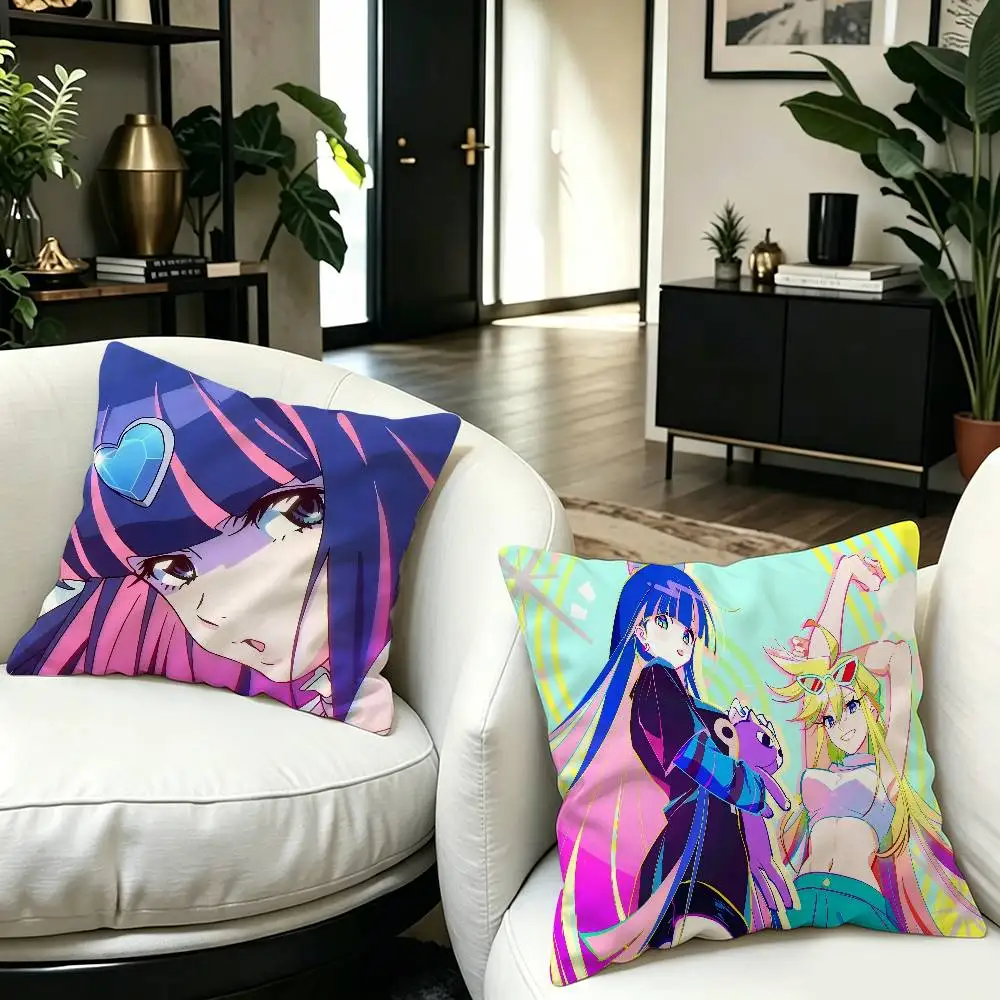 P-Panty-And-Stocking-With-Garterbelt Bold-Surreal Personalized Pillow Cover Kids Bedroom Wild Party Pillowcase kid shower Gift