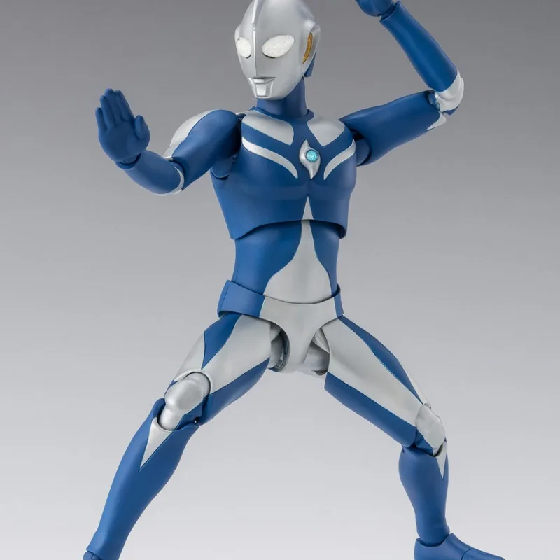 Bandai genuíno shf ultraman cosmos luna modo anime figura de ação colecionável conjunta modelo móvel brinquedo ornamentos presente crianças criança