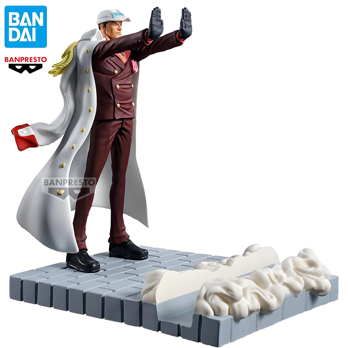 

In Stock Original BANDAI Banpresto ONE PIECE Sakazuki PVC 12cm Anime Action Figure Model Toys Gifts