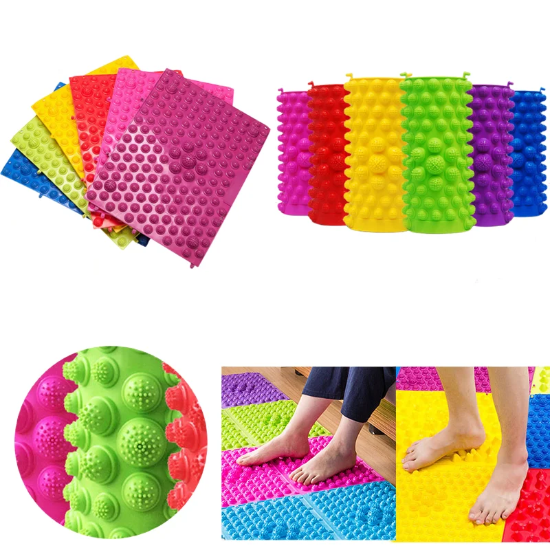 Reflexology Foot Massage Pad Toy Toe Pressure Blood Circulation Plate Mat Acupressure Mat For Foot Massage Pad Pain Stress Relie