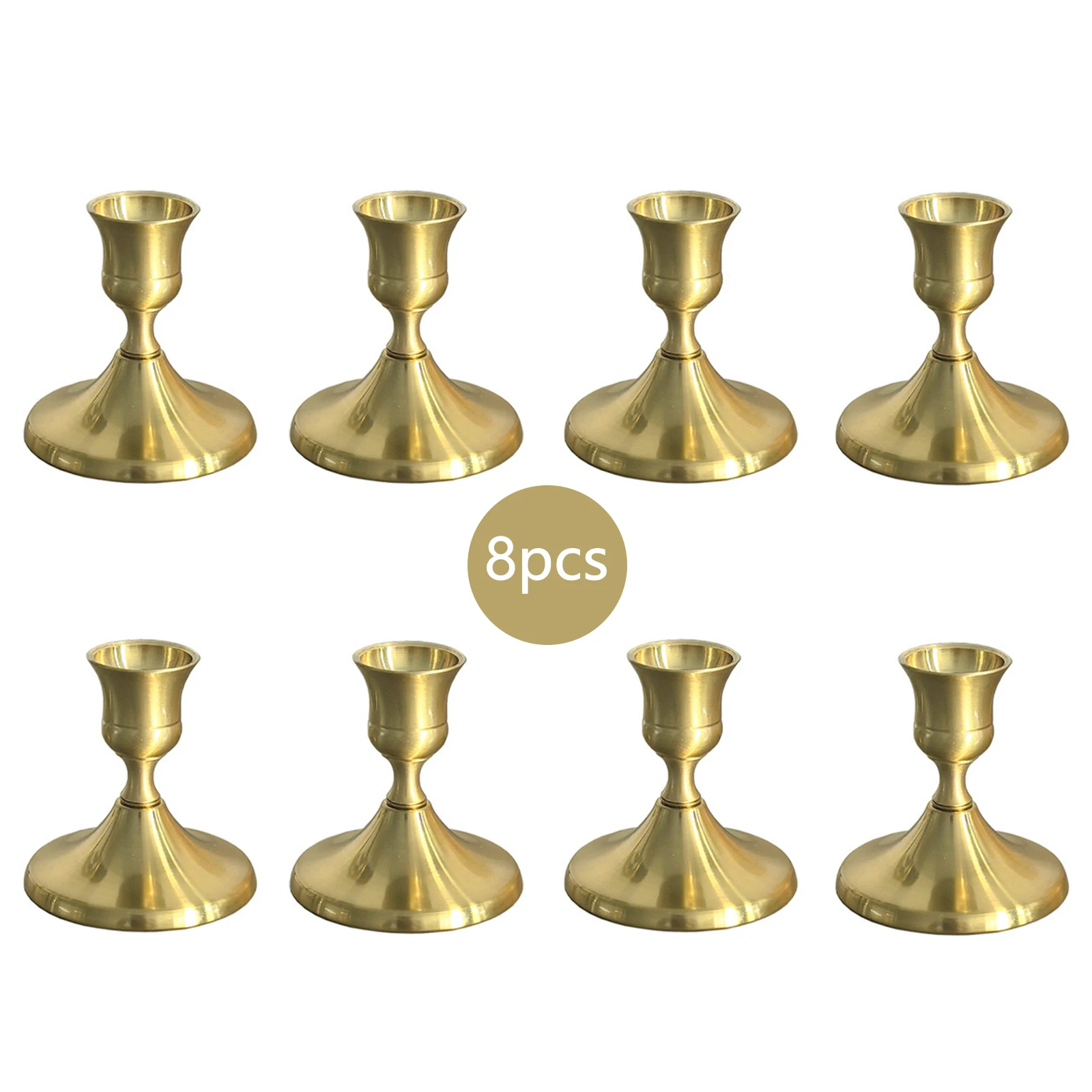 Candle Holders Vintage Metal Candlestick Holders for Dinner Room Table Centerpiece Or Mantel Wedding Party Decor
