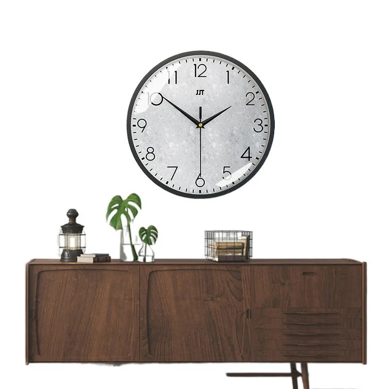

New, wall clock, living room, light luxury, atmospheric, modern, simple, no punching