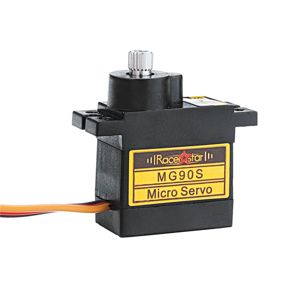 Racerstar MG90S 9g Micro Metal Gear Analog Servo สําหรับ 450 RC เฮลิคอปเตอร์ RC รถเรือหุ่นยนต์