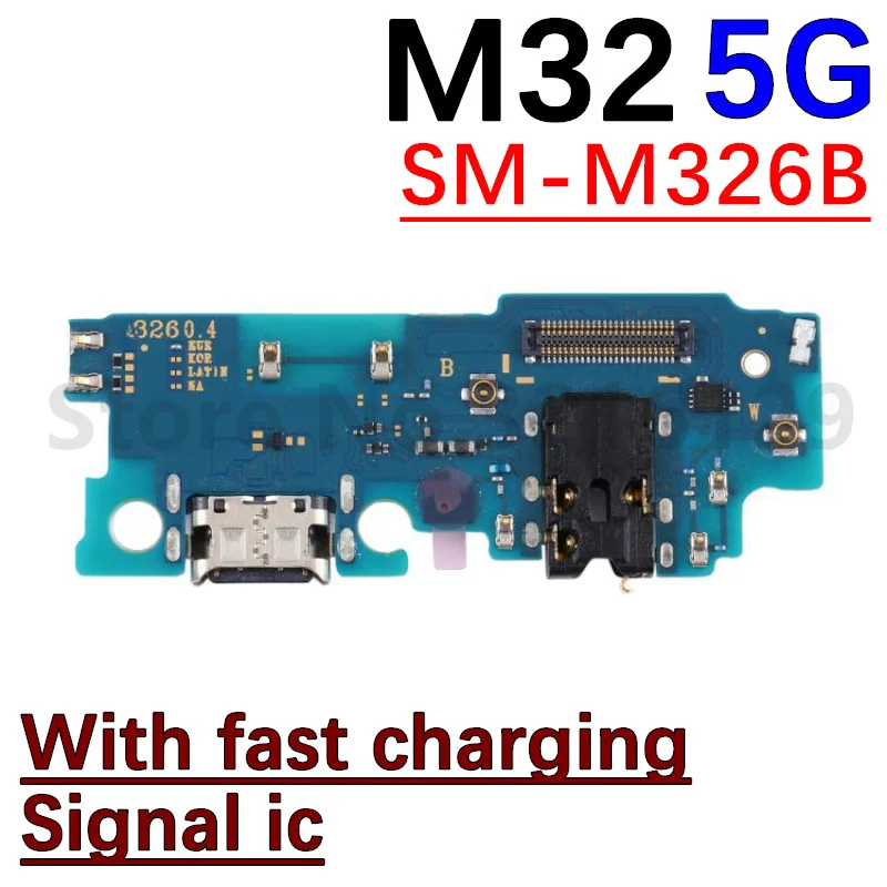 USB Charger Connector Charging Port Board For Samsung Galaxy M52 M526B M62 M32 5G M22 M12 Motherboard Flex Cable