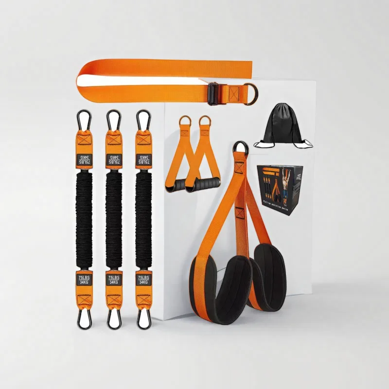 75Lbs Latex Elastic Pull-up Assistance Belt Auxiliary Tension Strap Home Gym Accessory For Pull Up Strength Training Exercise