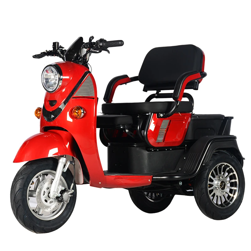 Scooter elétrico motorizado, triciclo de 3 rodas, 60V, 1000W