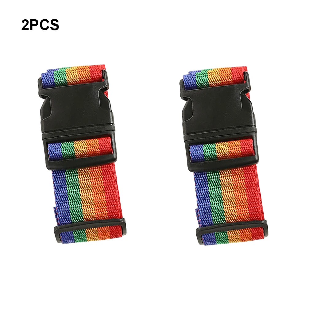 2pcs Secure And Durable Suitcase Belts For Easy And Convenient Packing Strong Webbing Easy five colors 2 m