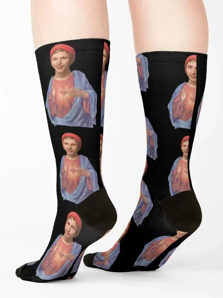 Michael Cera Shirt Saint Michael Cera Socks golf winter Running Novelties Mens Socks Women's