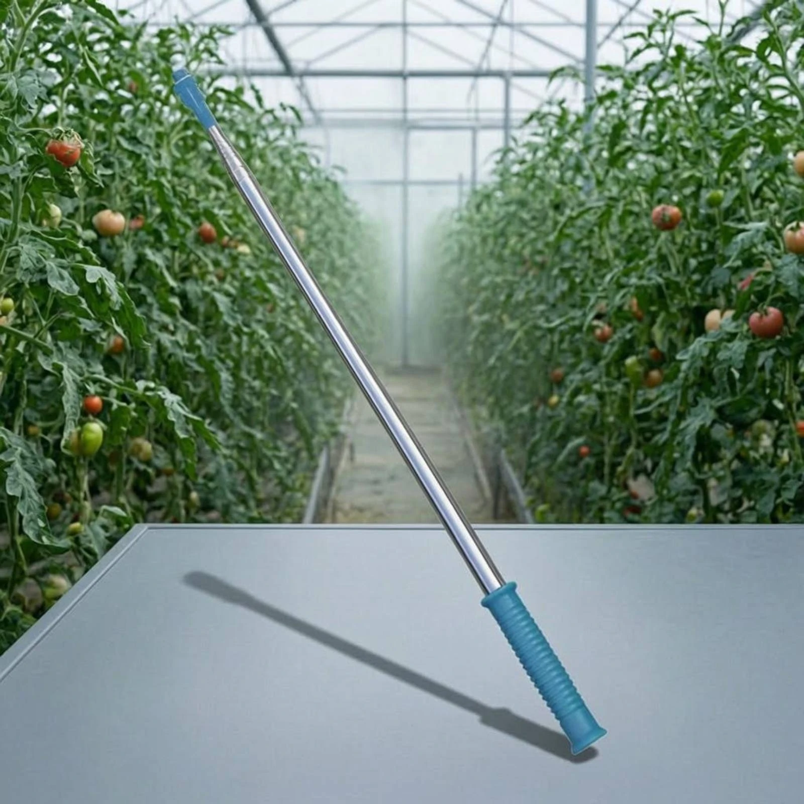 Stainless Steel Applicator Rod Sturdy Duty Fruit Tree Spray Pole Telescopic Applicator Pole Accurate Spraying for Farmers, Farm