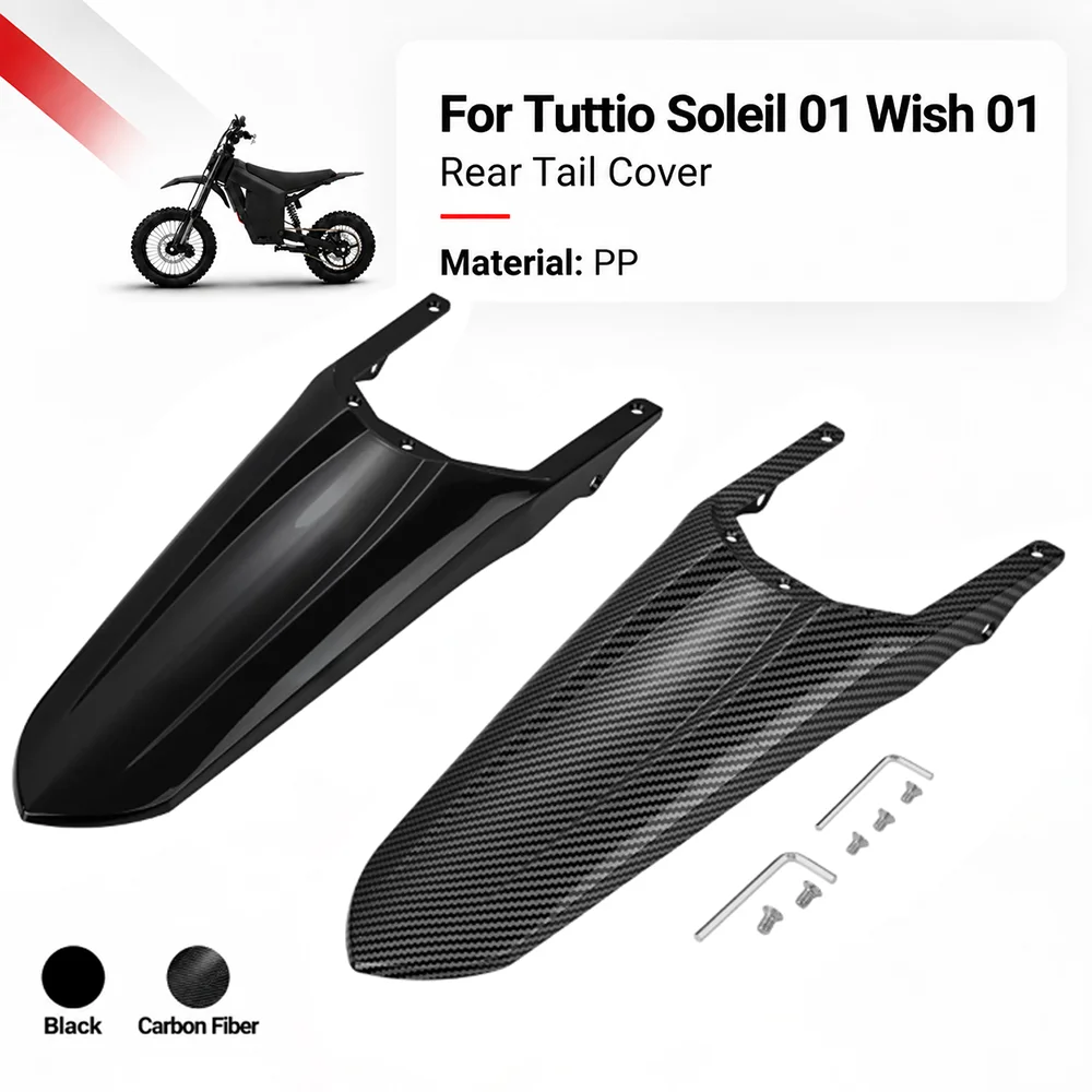 For Tuttio Soleil 01 Wish 01 Rear Tail Cover Guard Panel Electric Pit Dirt Bikes E-Bikes Parts Off-Road Motocross Replacement PP