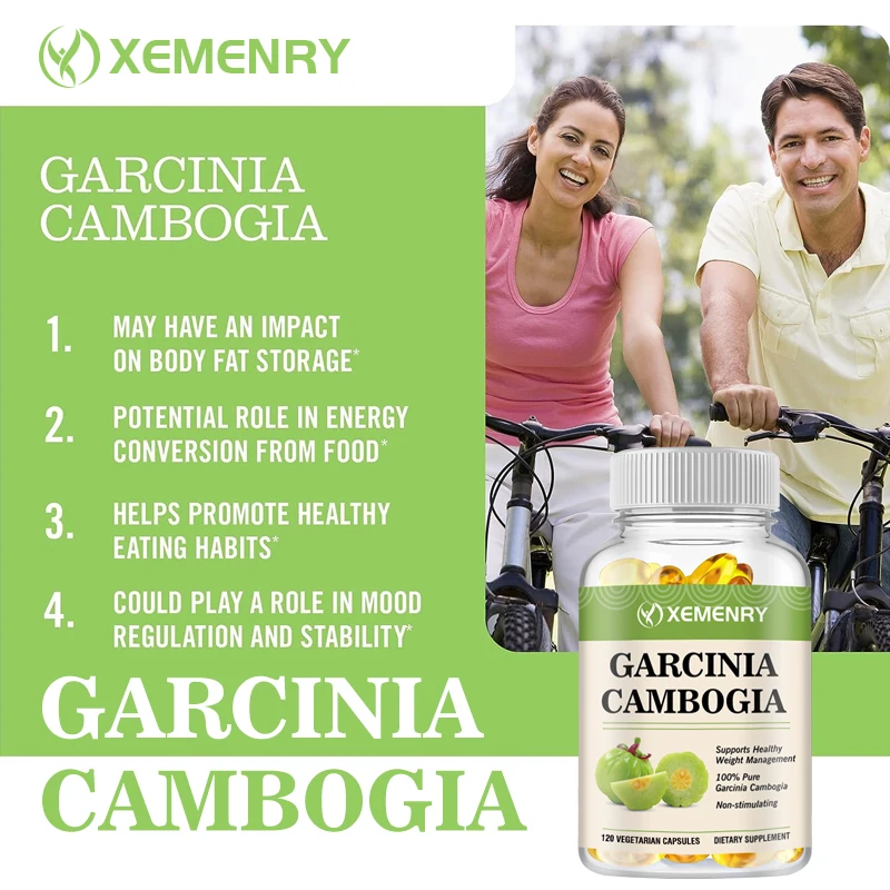 Garcinia Cambogia Extract 2 Month Supply - Helps Suppress Appetite, Suitable for Vegetarians - 120 Capsules