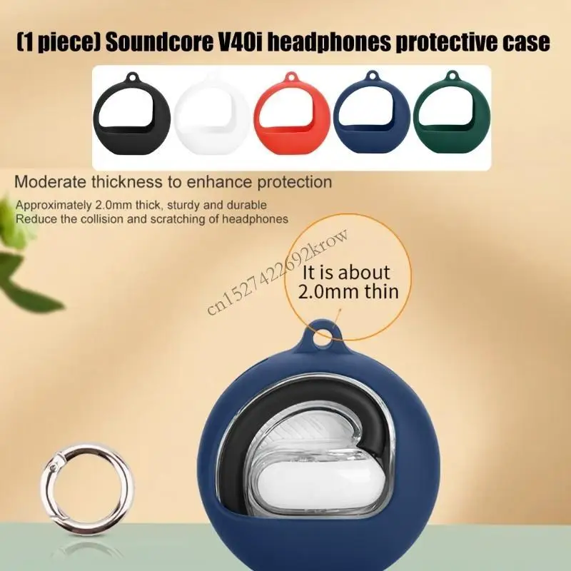 Ergonomic Sleeve Shell for Anker V40i Headphone Impact Resistance Nonslip Waterproof