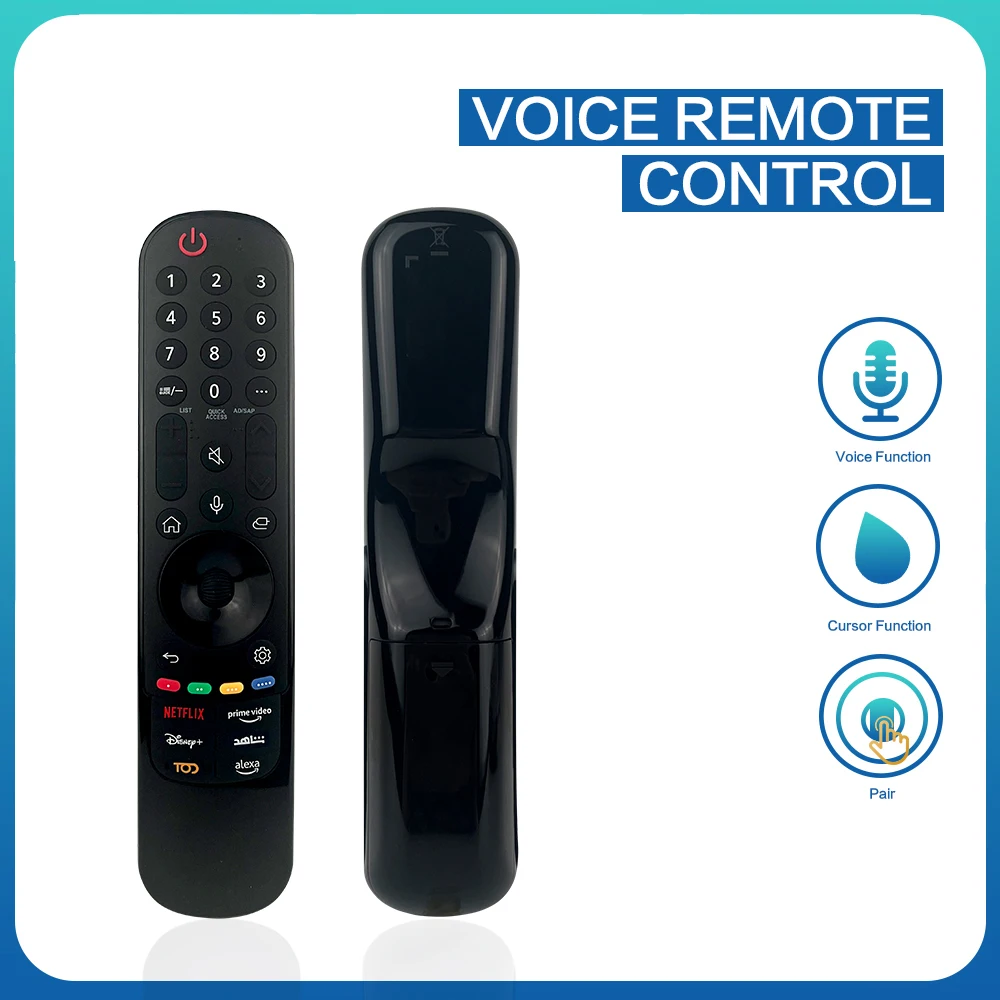 MR22GA ME Replacement for LG LED/LCD Smart TV, Long Range IR Full Connection - 360° Omni-Directional Voice & Cursor Remote