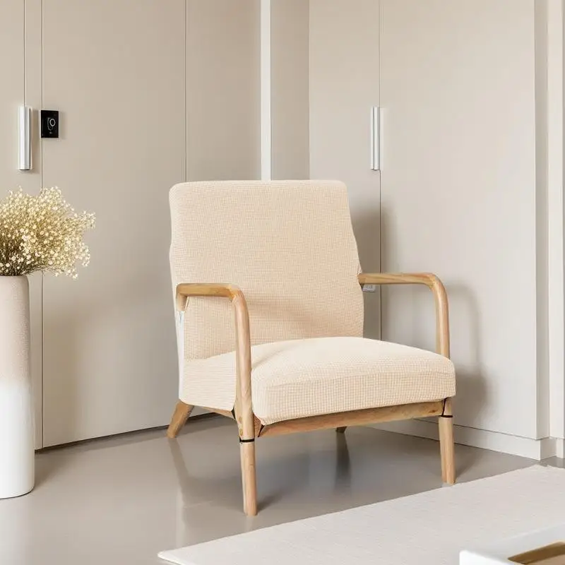 

Чехол для деревянного стула, чехол для офисного стула с подлокотниками для переговорной комнаты, универсальный чехол для стула, водонепроницаемый полиэстеровый материал