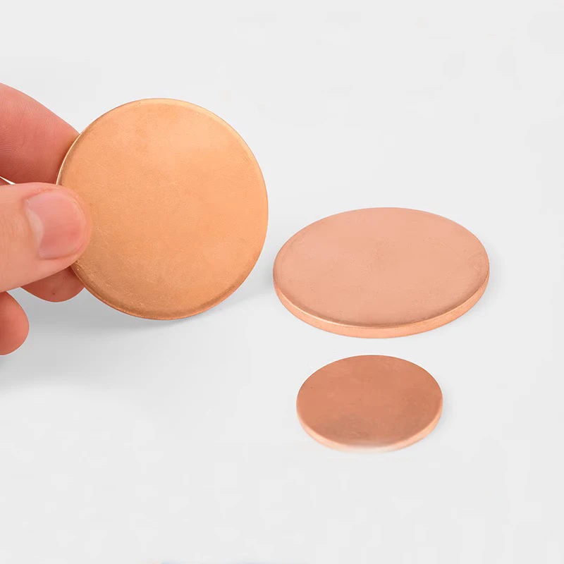 5 قطعة T2 النحاس القرص ضياء 15 16 17 18 19 20 21 22 23 24 25 26 27 28 29 مللي متر النحاس النقي لوحة مستديرة ورقة دائرية سميكة 0.1 مللي متر ~ 5 مللي متر