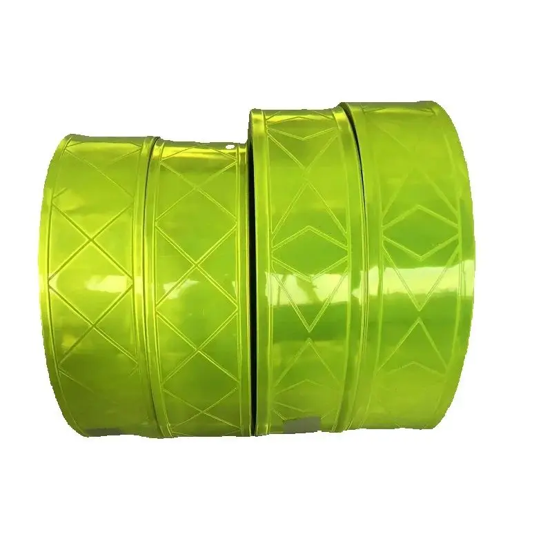5cmx5m Microprism Fluorescent Reflector Strip PVC Reflective Warning Tape For Roadsafety Clothing