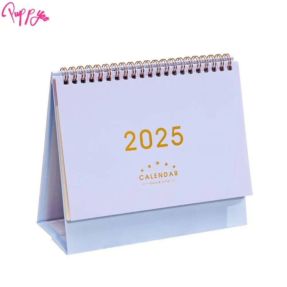 INS Spiral 2025, Tischkalender, täglich, monatlich, stehend, Flip-Desktop-Kalender, Planung, Zeitplan, Agenda, Organizer, Geschenke