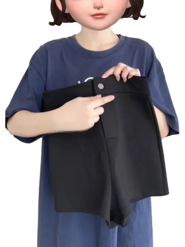 Pantaloni Sportivi da Donna a Vita Alta, Pantaloni Casual a Gamba Dritta, Pantaloni a Linea A, Pantaloni Hot Girl, Autunno Inverno, Taglie Forti, Nero