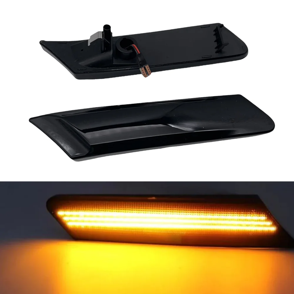 

2Pcs Car LED Dynamic Turn Signal Sequential Lamp Side Marker Light For Porsche 911 Carrera Targa 4S Carrera GTS Boxster 987