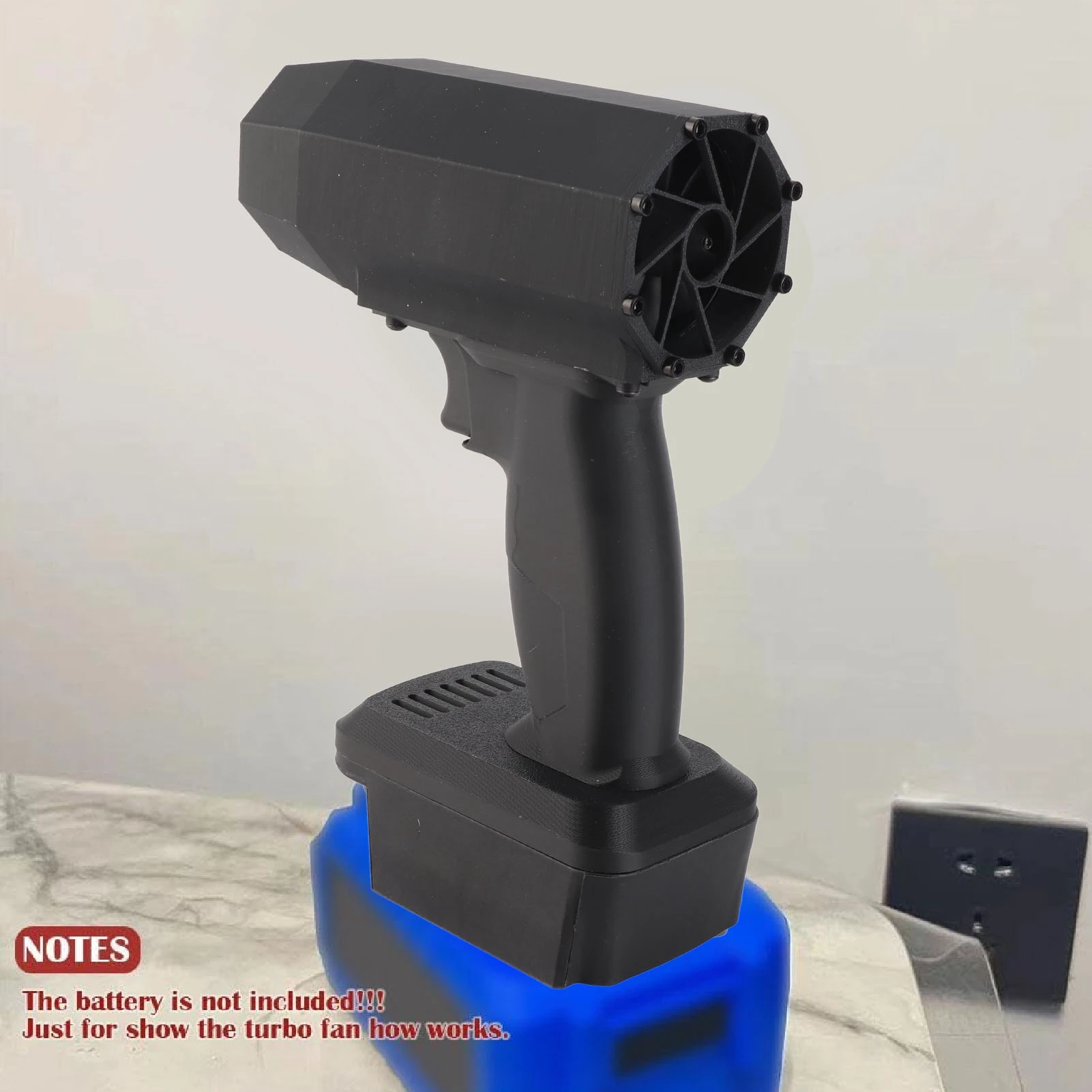 Peniup Listrik PETG 150000RPM Turbofan Kecepatan Tinggi Tanpa Kabel, Penyedot Debu Portabel untuk Pembersihan Mobil, Berkemah di Luar Ruangan, Pistol Tiup