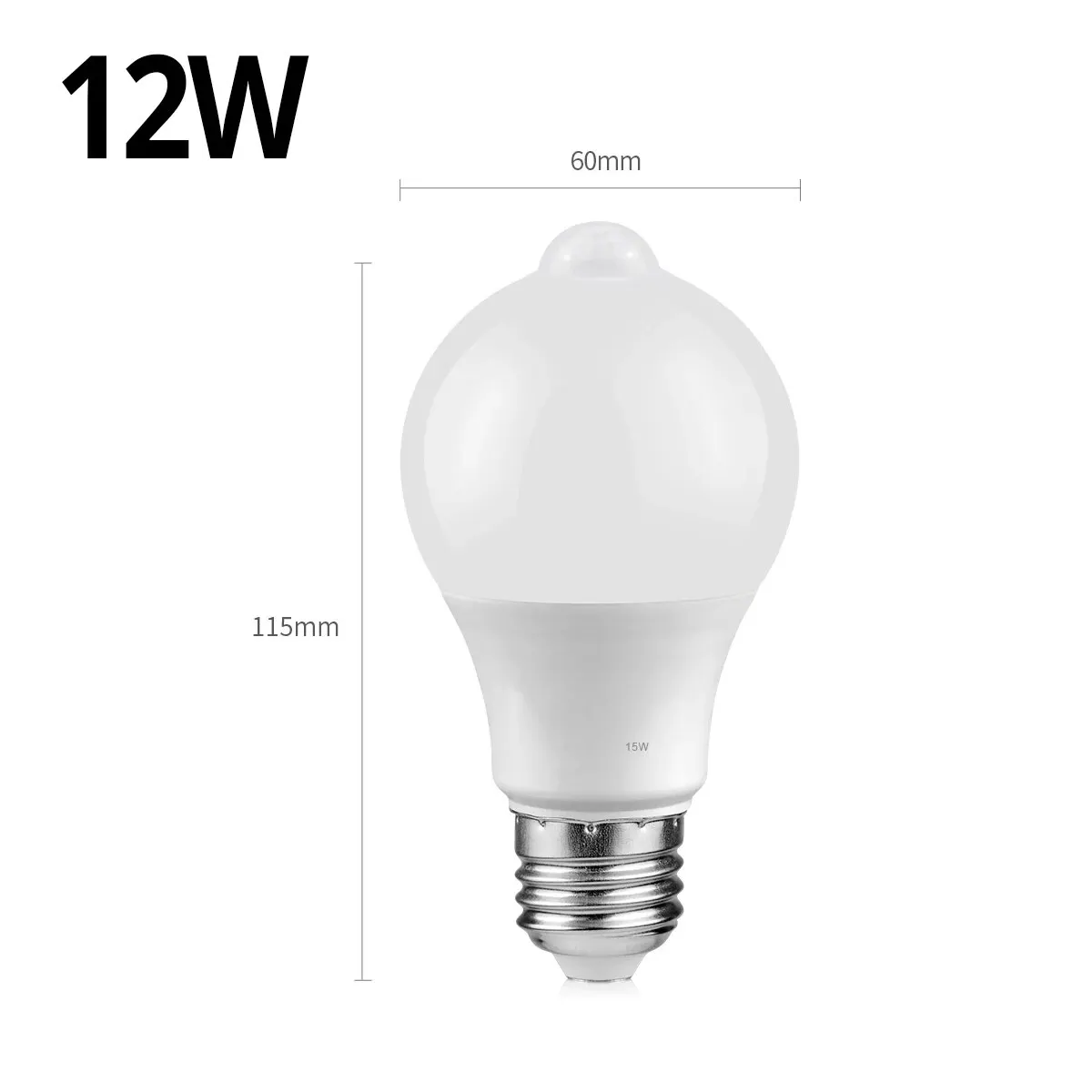 12W PIR Motion Sensor LED Bulb E27 AC85-265V Motion Sensor Lamp Dusk to Dawn Night Light For Home Kitchen Corridor Lighting