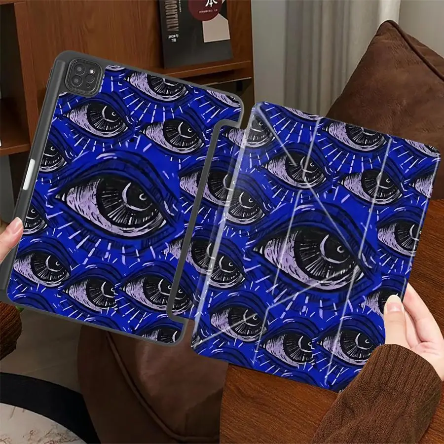 

Cover Tablet Case For iPad Air 4 5 M3 M2 1 2 M4 11inch Pro 11th 10th 9th 8th 7th 12.9inch Pro 2025 Mini 6 7 Terrifying beauty