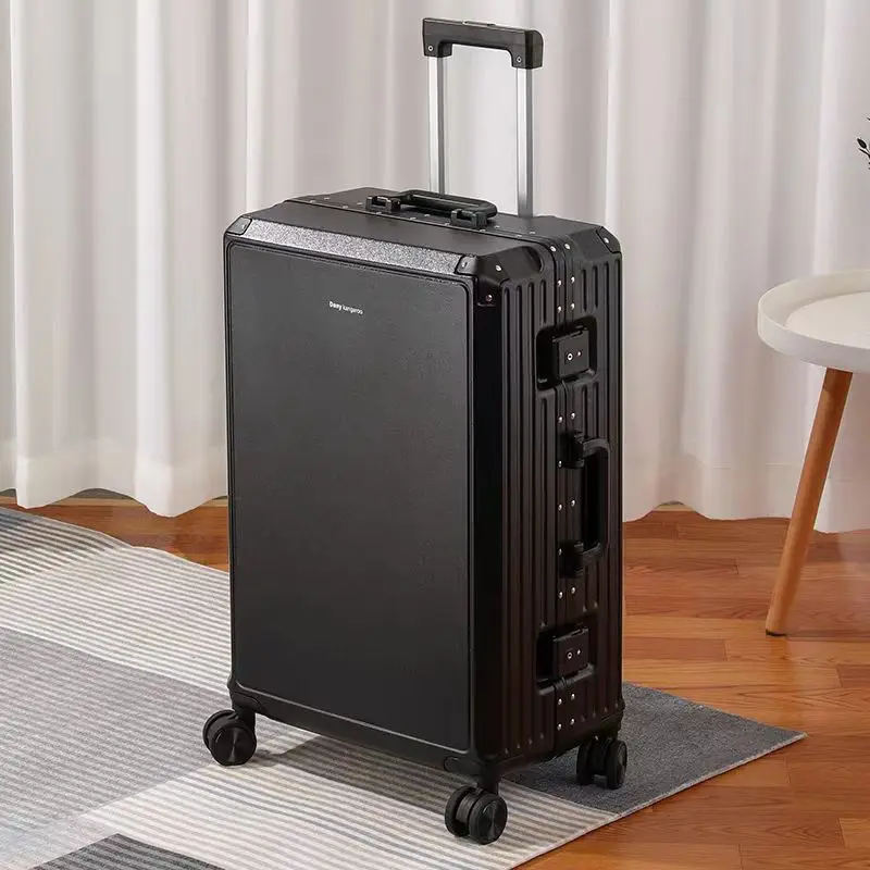 Men's Travel Suitcase for Business Boarding First Class Rolling Luggage for College and Business Male and Female Trolley Case