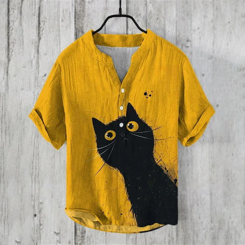 

Летние мужские рубашки с 3D принтом «Красная рыба Генри», популярные мужские рубашки с короткими рукавами, модный повседневный гавайский мужской топ